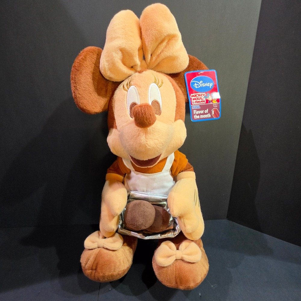 Disney Minnie Mouse Flavor of the Month Fudge Plush SEGA Series 7 NWT Rare Brown